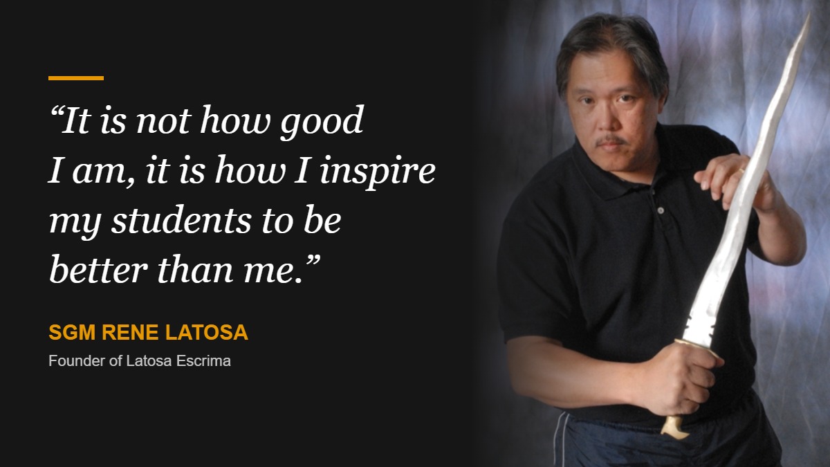 SGM Rene Latosa: It is not how good I am, it is how I inspire my students to be better than me.