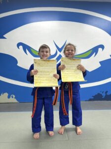 Kids building confidence through jiu jitsu where confidence is developed and earned
