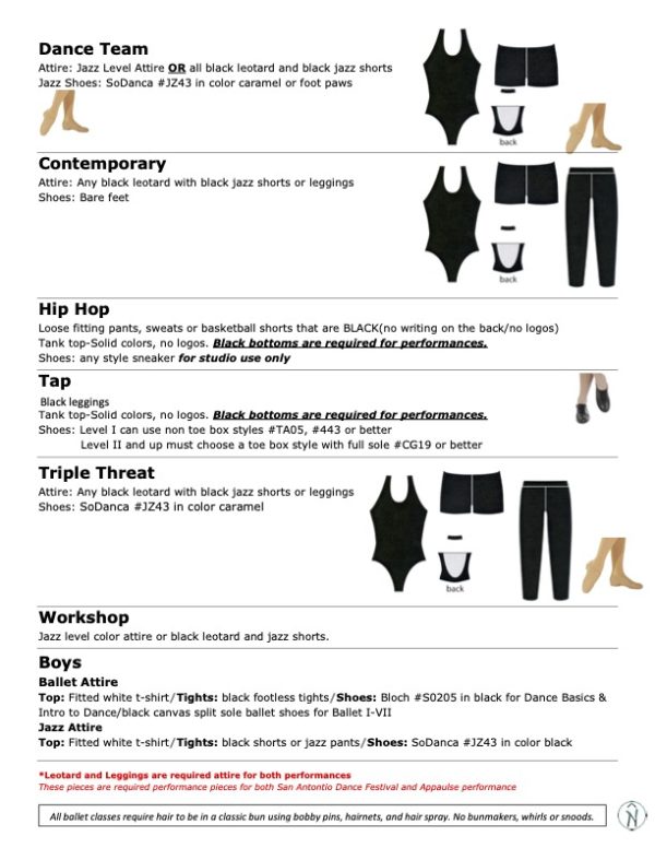 Dress Code Trilogy Dance Center