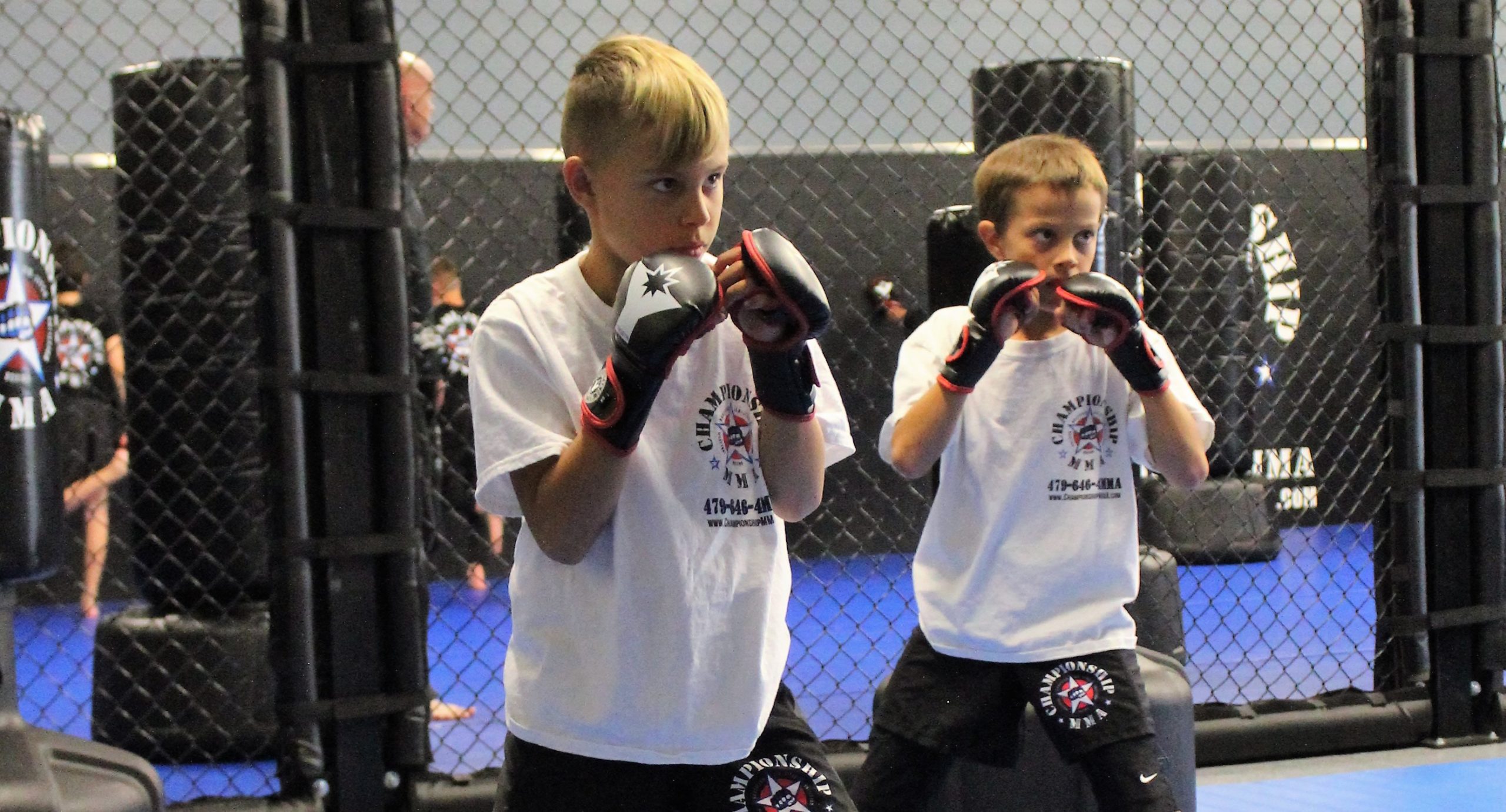 Youth martial arts training at Championship MMA