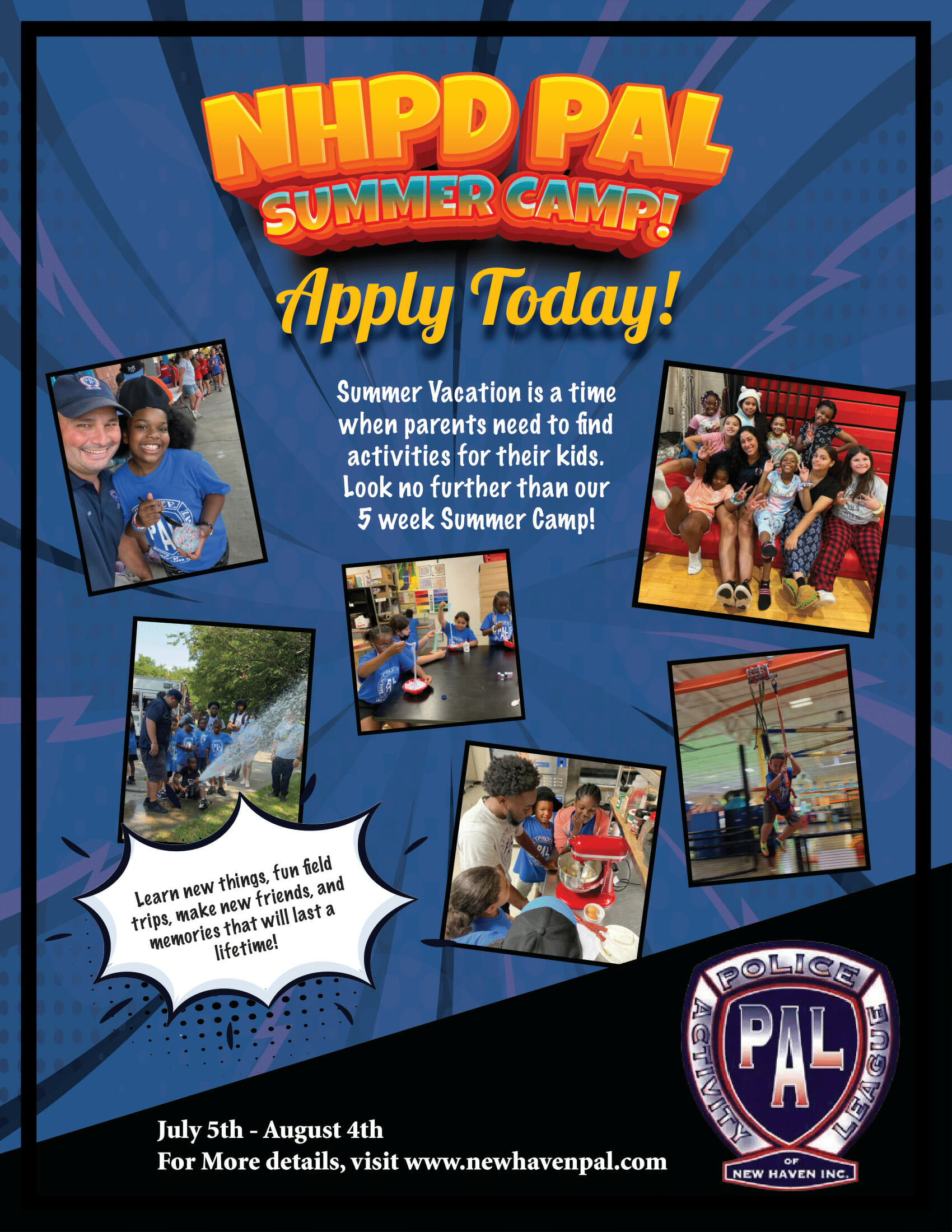 ABOUT US New Haven Police Activity League